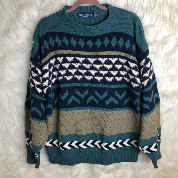 John Weitz Other - Vintage John Weitz patterned sweater